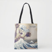 Giant Cat Wave – De Grote Golf van Kanagawa Tote Bag (Voorkant)