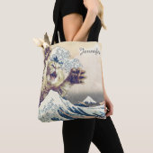 Giant Cat Wave – De Grote Golf van Kanagawa Tote Bag (Dichtbij)