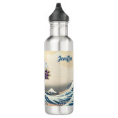 Giant Cat Wave – De Grote Golf van Kanagawa Waterfles (Rechts)