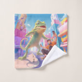 Giant Chameleon – stadsbeeld Bad Handdoek (Wasdoekje)