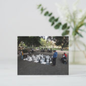 Giant Chess Game in Hyde Park, Briefkaart Sydney (Staand voorkant)