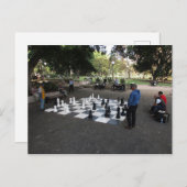 Giant Chess Game in Hyde Park, Briefkaart Sydney (Voorkant / Achterkant)