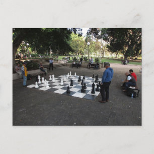 Giant Chess Game in Hyde Park, Briefkaart Sydney