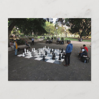 Giant Chess Game in Hyde Park, Briefkaart Sydney