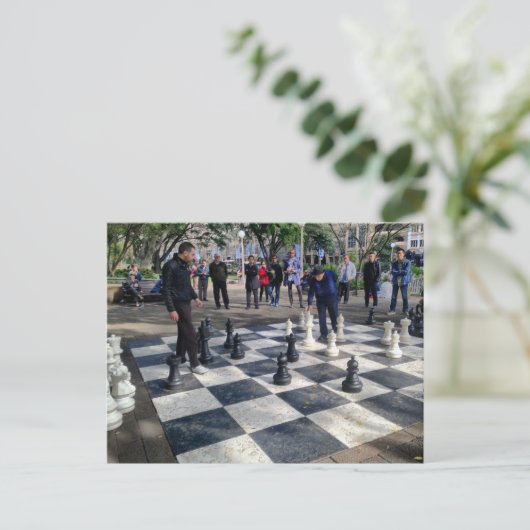Giant Chessboard Briefkaart (Staand voorkant)