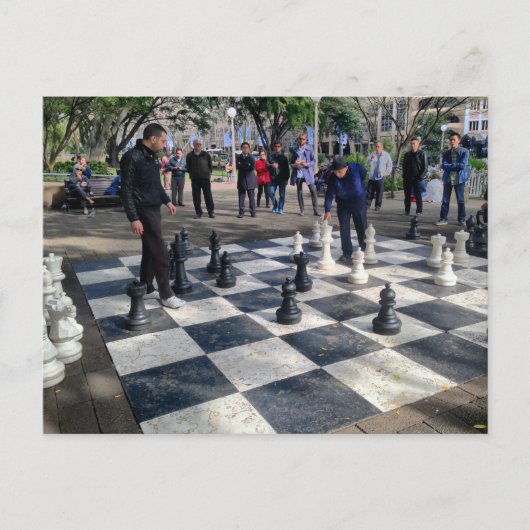 Giant Chessboard Briefkaart (Voorkant)