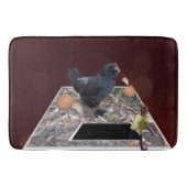 Giant Chicken Egg Crusher Large Memory Bathmat Badmat (Voorkant)