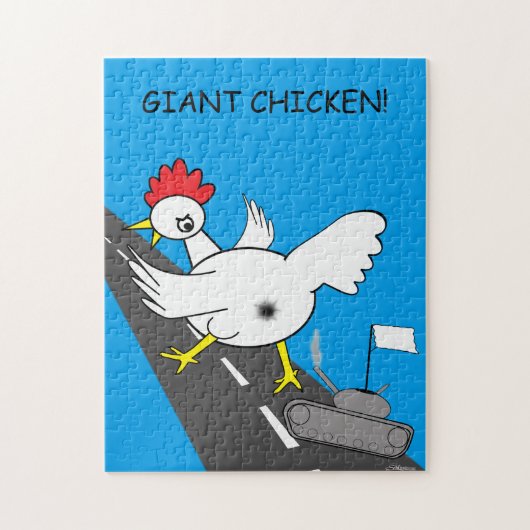 Giant Chicken. Legpuzzel (Verticaal)