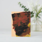 Giant Chocolate Bar Acryl Schilderen Briefkaart (Staand voorkant)