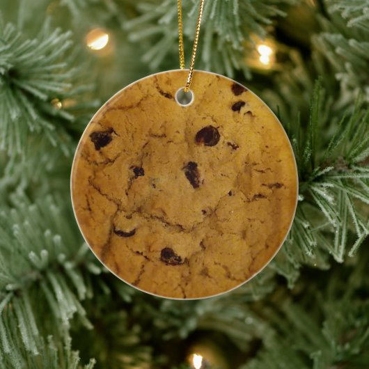 Giant Chocolate Chip Cookie Keramisch Ornament (Boom)