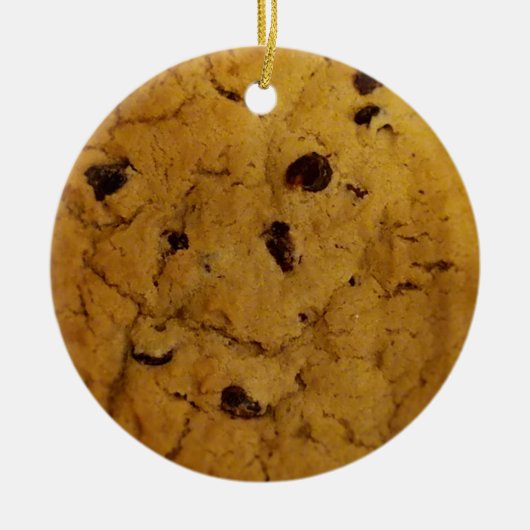 Giant Chocolate Chip Cookie Keramisch Ornament (Voorkant)