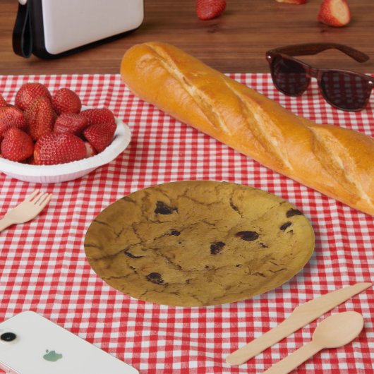 Giant Chocolate Chip Cookie Papieren Bordje (Picknick)