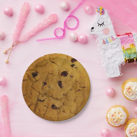 Giant Chocolate Chip Cookie Papieren Bordje (Feest)