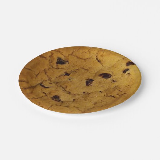 Giant Chocolate Chip Cookie Papieren Bordje (Gekanteld)