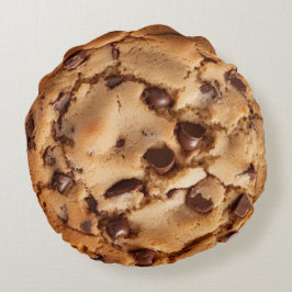 Giant Chocolate Chip Cookie Ronde Kussen Decor