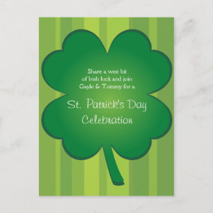 Giant Clover-Briefkaart Uitnodiging Briefkaart