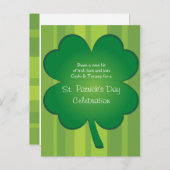 Giant Clover-Briefkaart Uitnodiging Briefkaart (Voorkant / Achterkant)