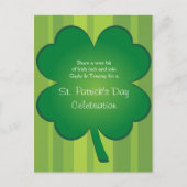 Giant Clover-Briefkaart Uitnodiging Briefkaart (Voorkant)