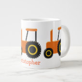 Giant Coffee Mok Sinaasappel Tractor (Voorkant rechts)