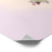 Giant Crape-myrtle boeket Waterverf Poster (Hoek)