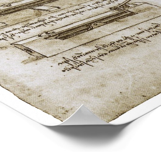 Giant Crossbow on Wheels, Leonardo da Vinci Poster (Hoek)