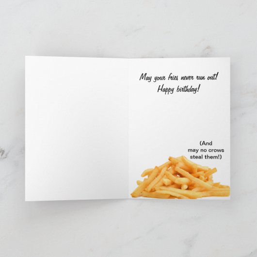 Giant Crow Verjaardag Kaart (Binnen)