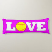 Giant Custom Color Fastpitch Softball LOVE Sports Lichaamskussen (Achterkant)