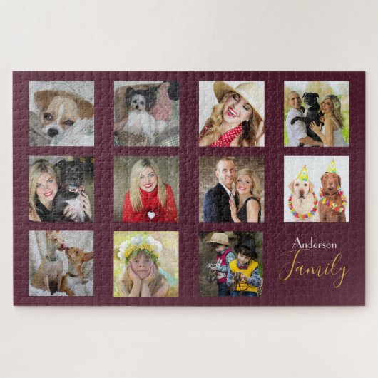 Giant Custom Photo Collage PUZZLE 1014-artikelen Legpuzzel (Horizontaal)