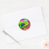 Giant Day Gecko Kleurrijke Hagedis Lover Fun Repti Ronde Sticker (Envelop)
