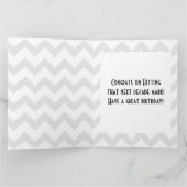 Giant Decade Mark Happy Birthday Glimlachend Grote Kaart (Binnen)