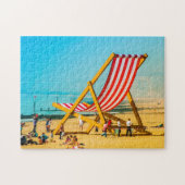 Giant Deck Stoel op Bournemouth Beach. Legpuzzel (Horizontaal)