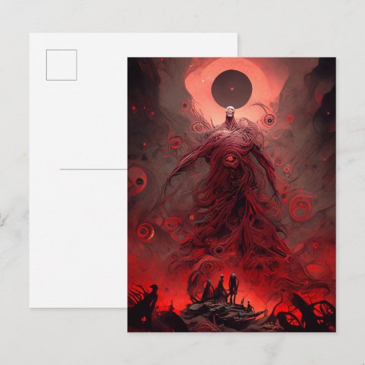 Giant Demon Creature Dark Fantasy Horror Briefkaart (Voorkant / Achterkant)