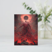 Giant Demon Creature Dark Fantasy Horror Briefkaart (Staand voorkant)