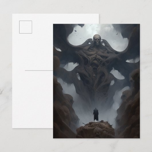 Giant Demon Creature Dark Fantasy Horror Briefkaart (Voorkant / Achterkant)