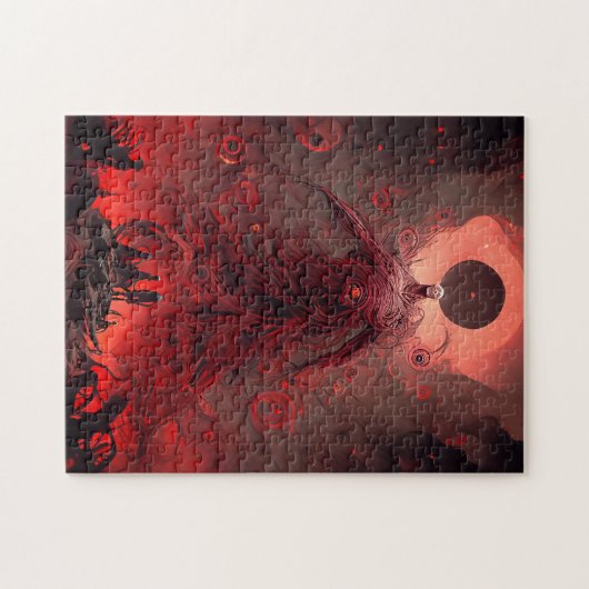 Giant Demon Creature Dark Fantasy Horror Legpuzzel (Horizontaal)