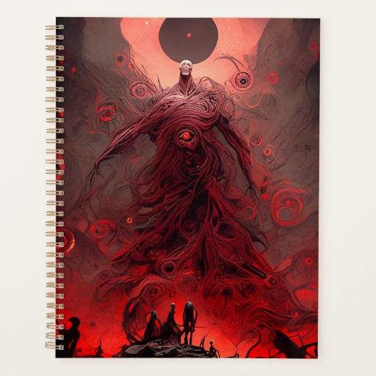 Giant Demon Creature Dark Fantasy Horror Planner (Voorkant)