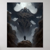 Giant Demon Creature Dark Fantasy Horror Poster (Voorkant)