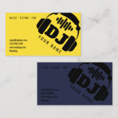 Giant Djay-hoofdtelefooncover Visitekaartje (Voorkant / Achterkant)