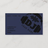 Giant Djay-hoofdtelefooncover Visitekaartje (Achterkant)