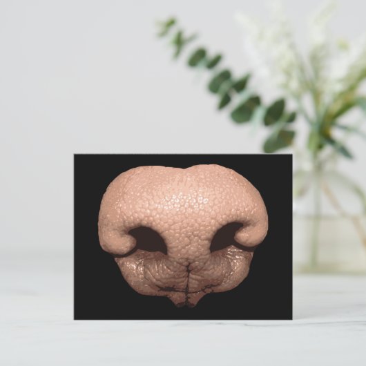 Giant Dog Nose Briefkaart (Staand voorkant)
