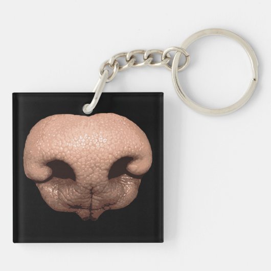 Giant Dog Nose Sleutelhanger (Achterkant)
