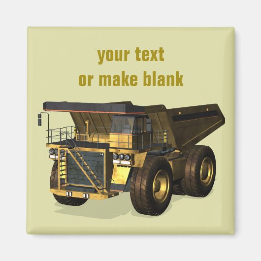 Giant Dump Truck Magneet (Voorkant)