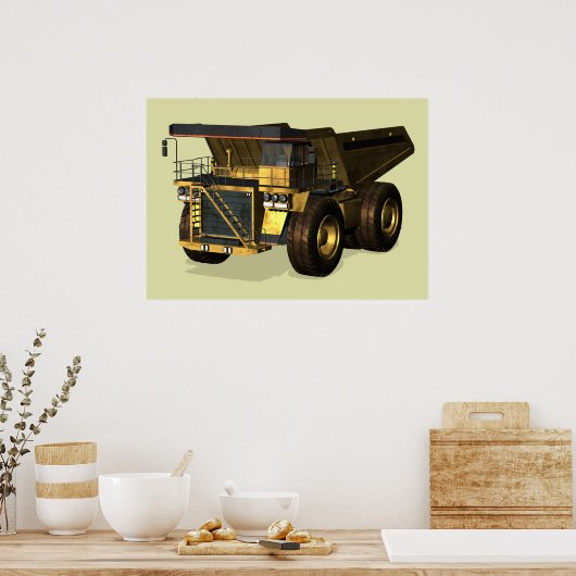 Giant Dump Truck Poster (Keuken)