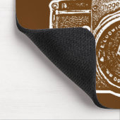 Giant East German Camera - Bruin en wit Muismat (Hoek)