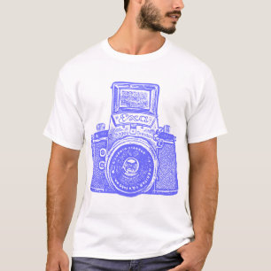 Giant East German Camera - Electric Blue T-shirt