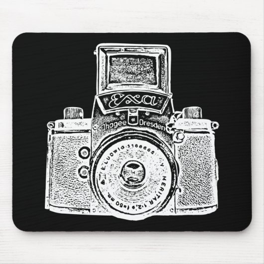 Giant East German Camera - Negatief effect Muismat (Voorkant)