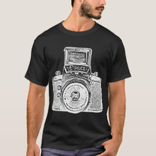 Giant East German Camera - White Negative Effect T-shirt