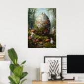 Giant Easter Egg Fantasy Bossen Poster (Thuiskantoor)