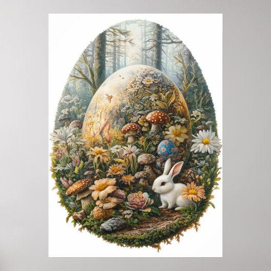 Giant Easter Egg Fantasy Wall Art Poster (Voorkant)