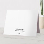 GIANT Eerste Moederdag Baby Foto Hart Bloemen Kaart (Achterkant)